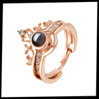 Belle bague "Je t'aime" en 100 langues