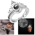 Belle bague "Je t'aime" en 100 langues