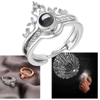 Belle bague "Je t'aime" en 100 langues