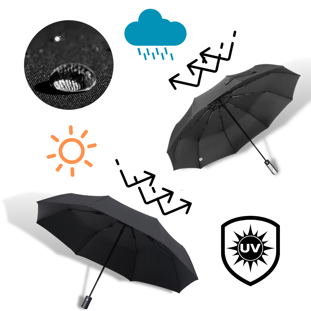 Parapluie à LED résistant au vent pour la pluie et le soleil