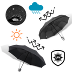 Parapluie à LED résistant au vent pour la pluie et le soleil