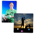Lot de 6 balles de golf lumineuses à LED