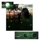 Lot de 6 balles de golf lumineuses à LED