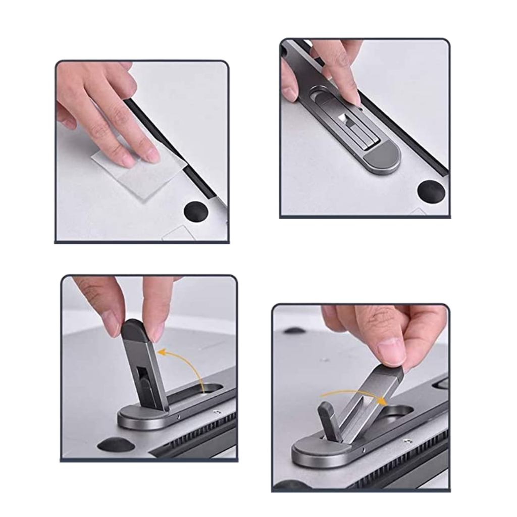Support d'ordinateur portable léger et invisible en aluminium
