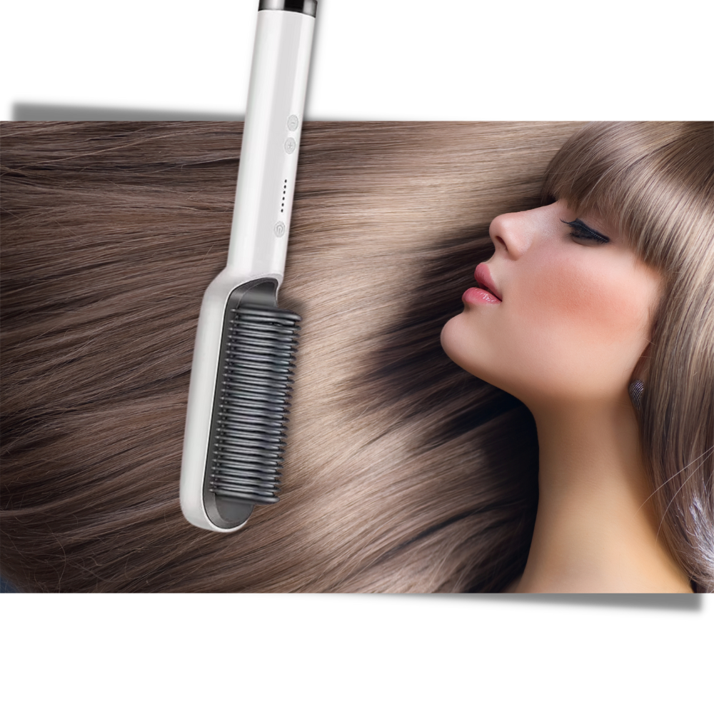 Brosse lissante électrique en céramique