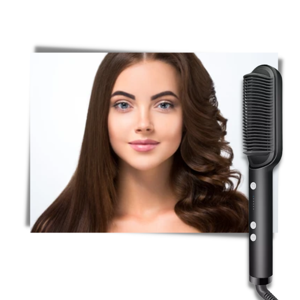 Brosse lissante électrique en céramique