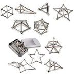 Bâtons et billes de construction magnétiques