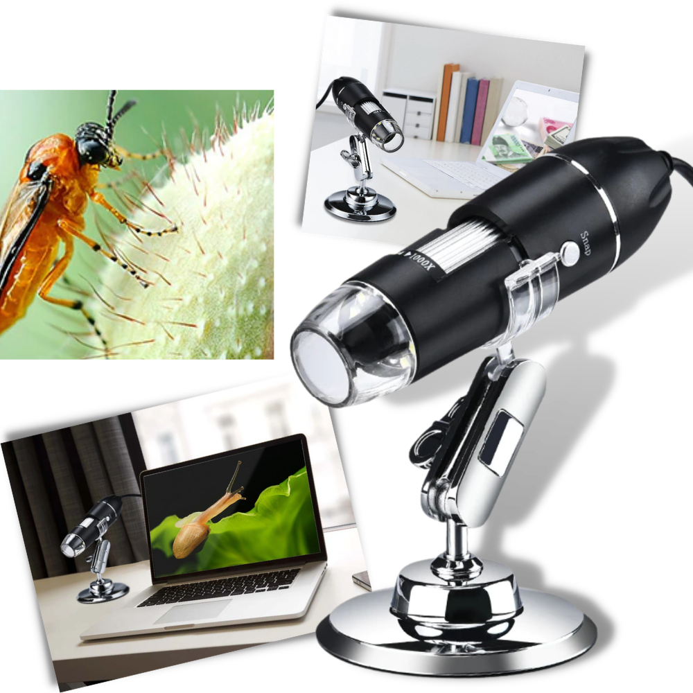 Microscope numérique à USB avec LED