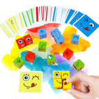 Jeu Montessori à Cubes Emoji Magiques