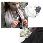 Écharpe chaude avec une poche cachée