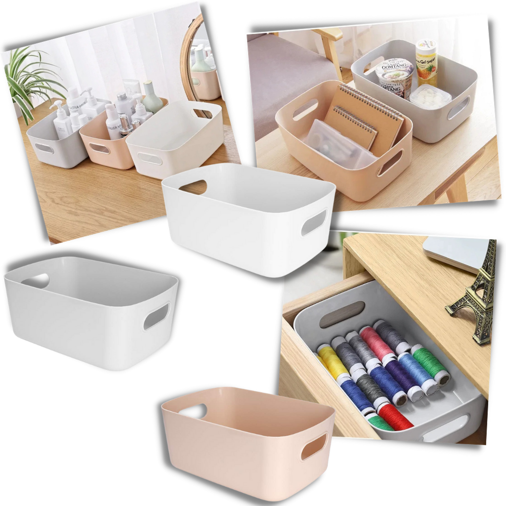 Panier de rangement polyvalent en plastique