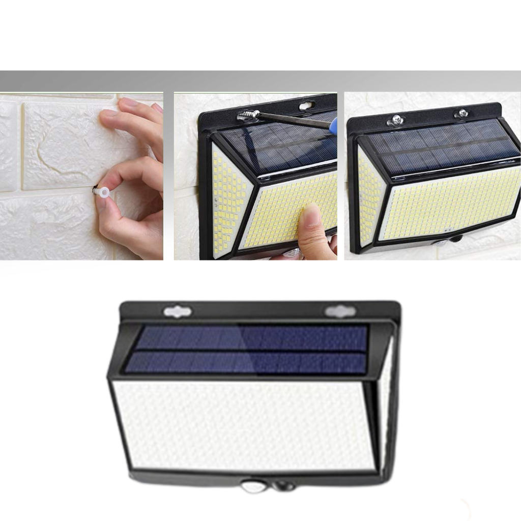 Lampe solaire d'extérieure 468 LED