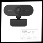 Webcam USB HD 1080p rotative avec microphone