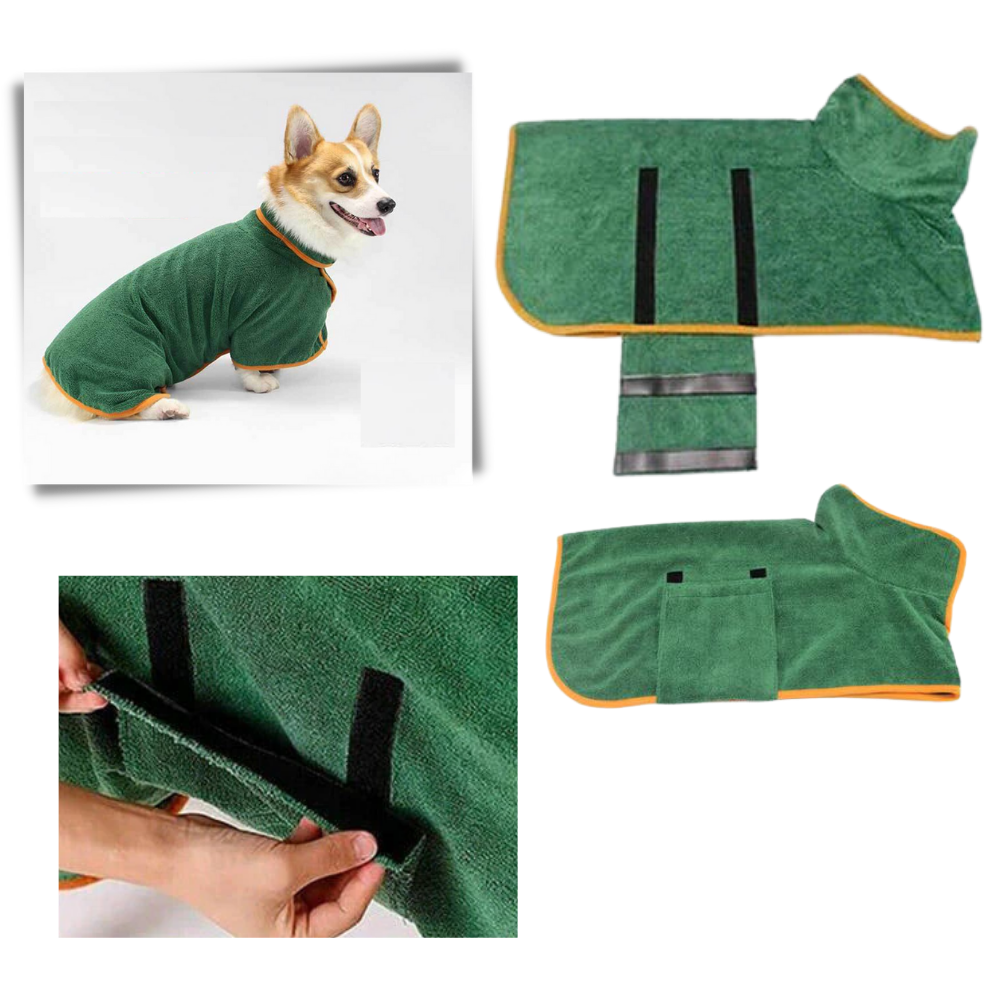 Peignoir super absorbant pour animaux de compagnie