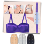 1 paire de protège-bretelles en silicone antidérapant pour soutien-gorge