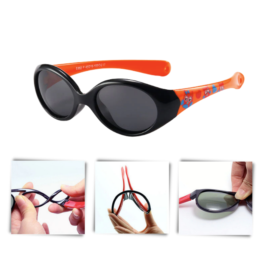Lunettes de soleil polarisées pour bébé avec sangle de 0 à 3 ans