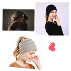 Bonnet à trou pour queue de cheval et chignon
