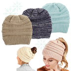 Bonnet à trou pour queue de cheval et chignon