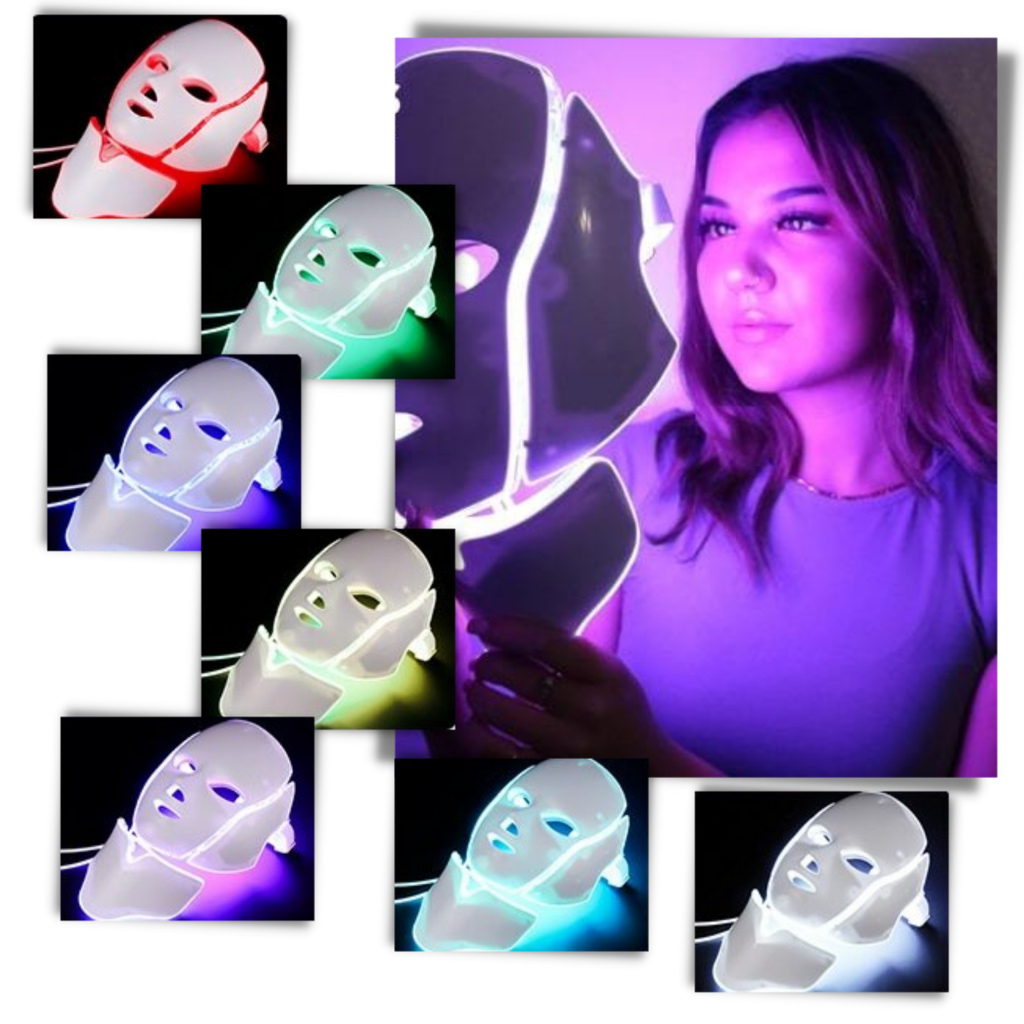 Masque professionnel de luminothérapie à LED