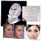 Masque professionnel de luminothérapie à LED