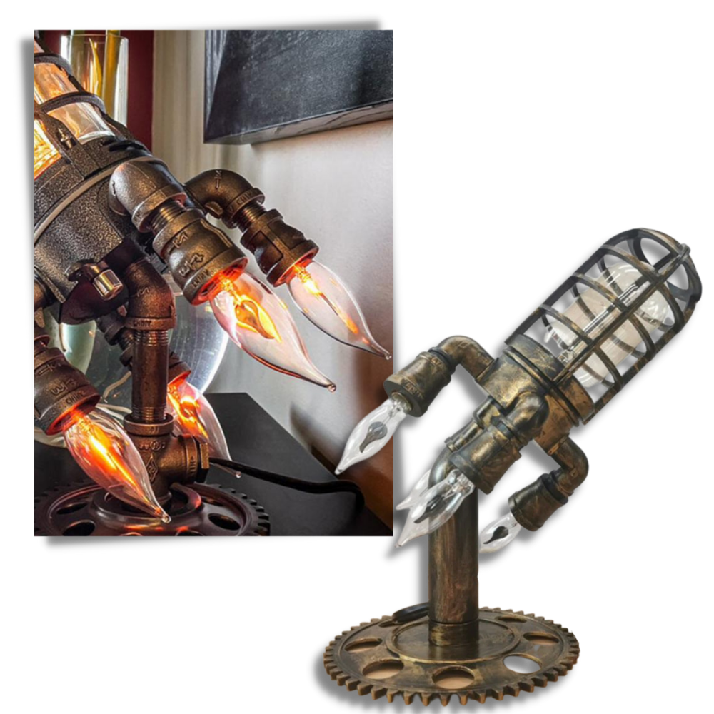 Lampe LED en forme de fusée