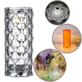 Lampe de luxe en cristal pour table