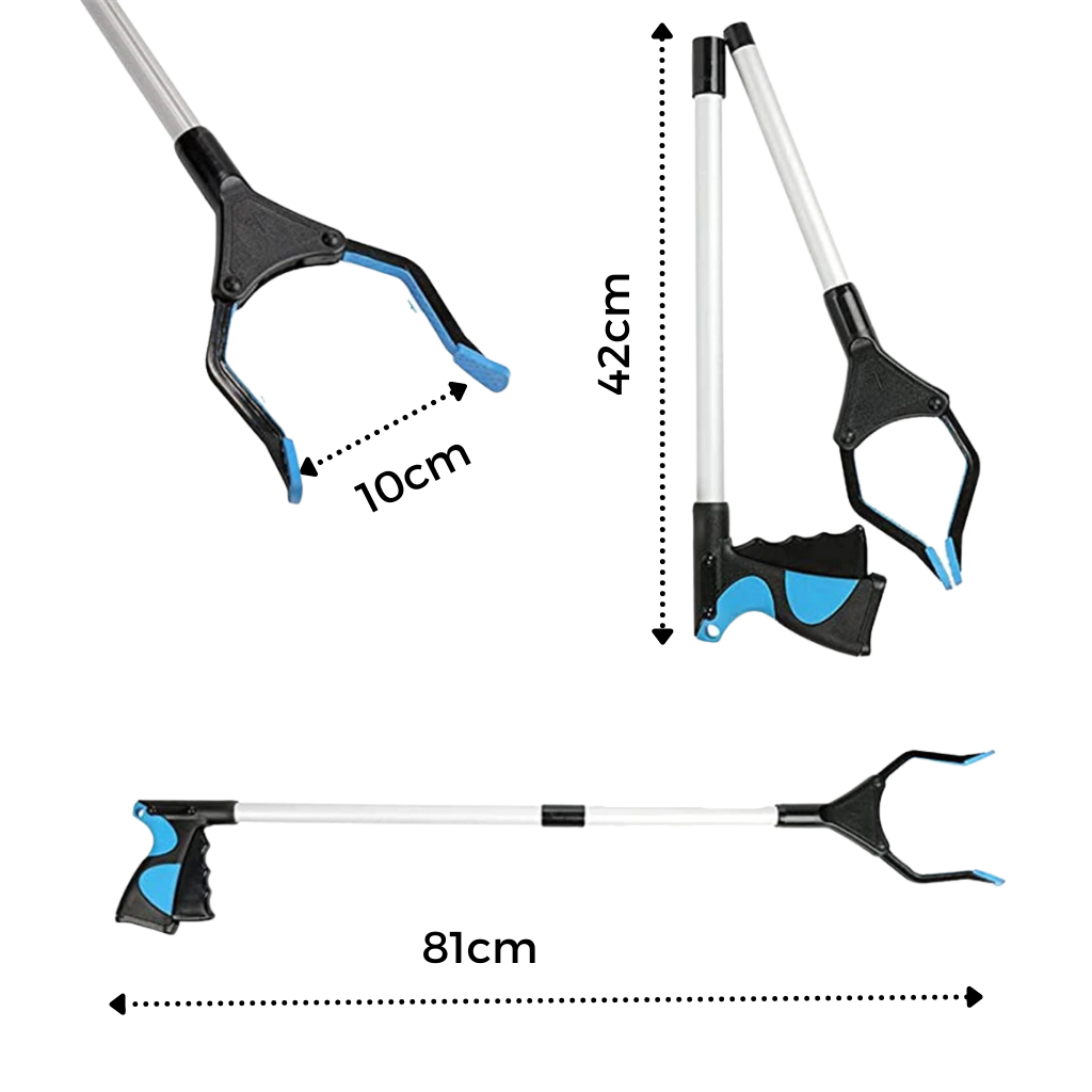 Outil de préhension et de ramassage avec tête rotative