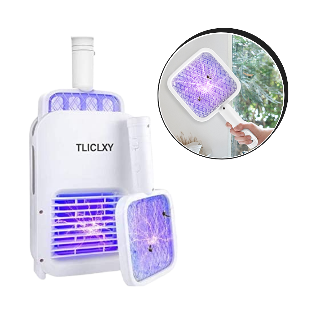 Lampe raquette électrique anti moustique rechargeable