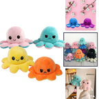 Peluche réversible mini poulpe
