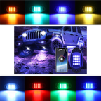 Ensemble de 8 lumières RVB pour véhicules