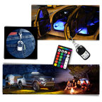 Ensemble de 8 lumières RVB pour véhicules