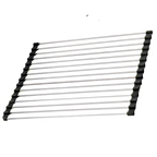 Egouttoir enroulable en acier inoxydable pour vaisselle et aliments