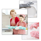 Gants de vaisselle en silicone à usages multiples