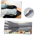 Gants de vaisselle en silicone à usages multiples
