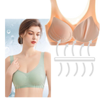 Soutien-gorge ultra-fin sans couture en soie glacée