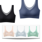 Soutien-gorge ultra-fin sans couture en soie glacée