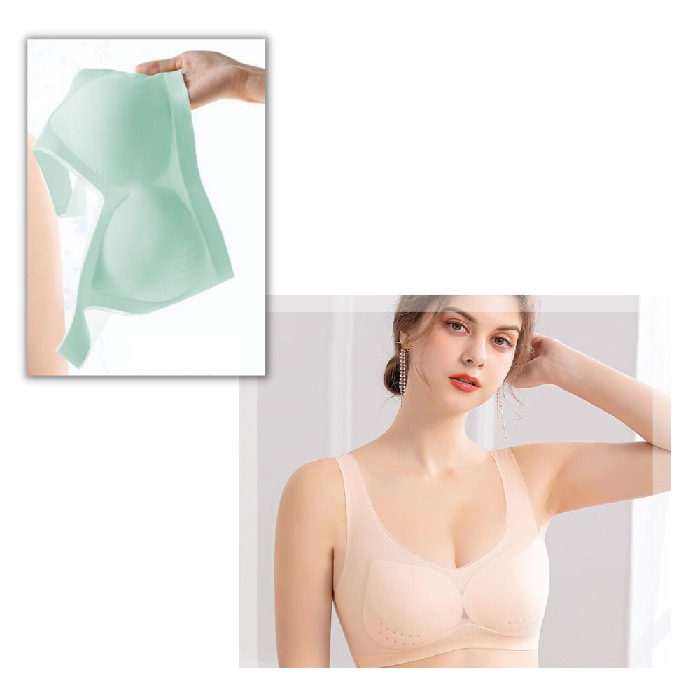Soutien-gorge ultra-fin sans couture en soie glacée