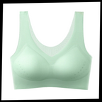 Soutien-gorge ultra-fin sans couture en soie glacée