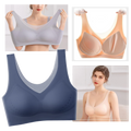 Soutien-gorge ultra-fin sans couture en soie glacée