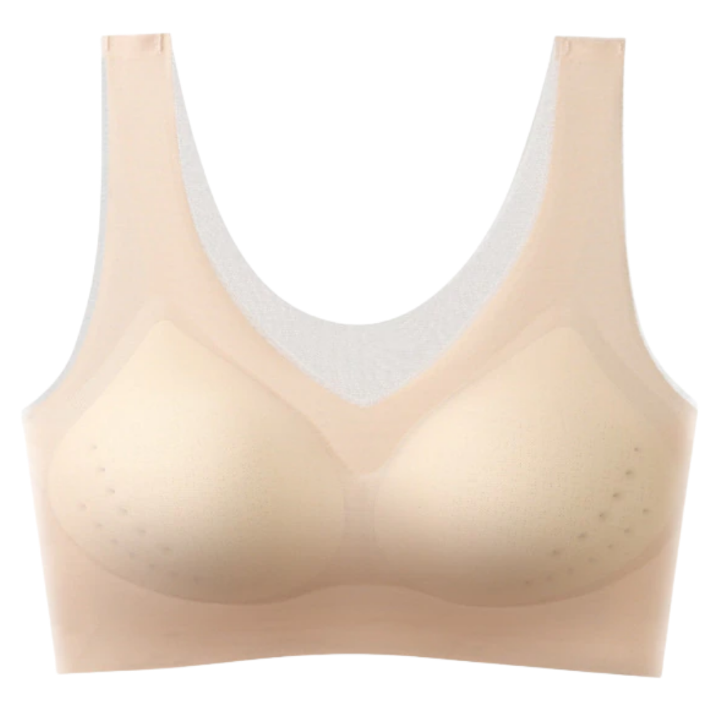 Soutien-gorge ultra-fin sans couture en soie glacée