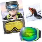 Lunettes de protection pour la neige avec un pack de verres