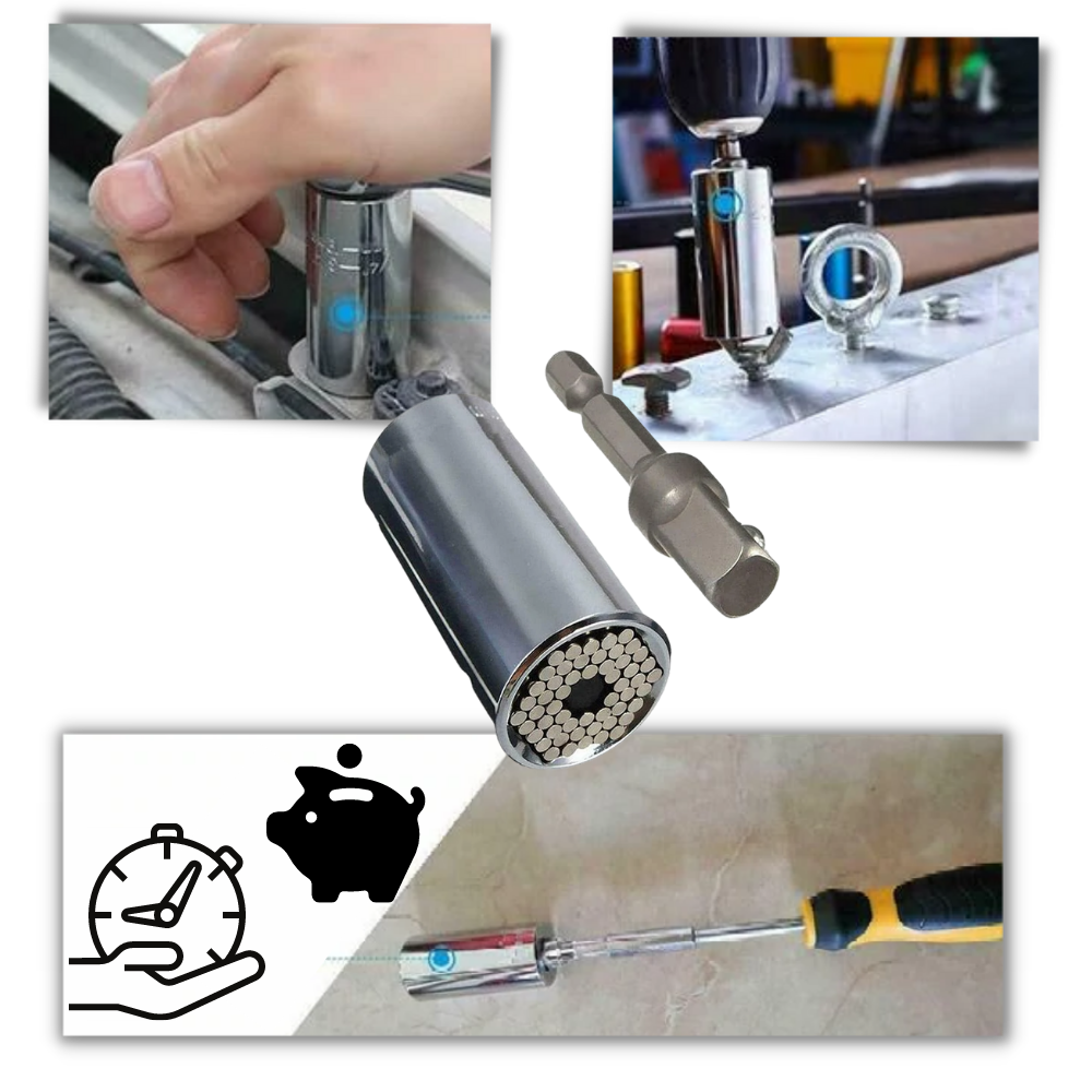 Clé à douilles universelle