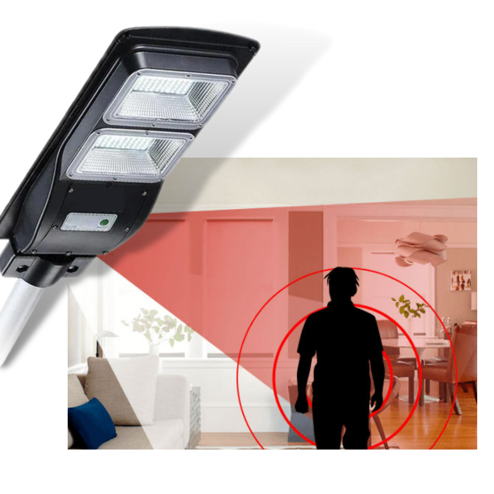 LED d'extérieur à énergie solaire avec détection de mouvement