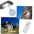 LED d'extérieur à énergie solaire avec détection de mouvement