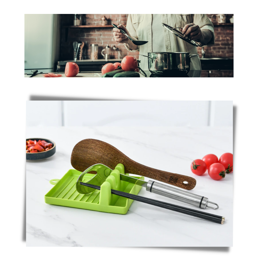 Support d'ustensiles pour spatules et cuillères