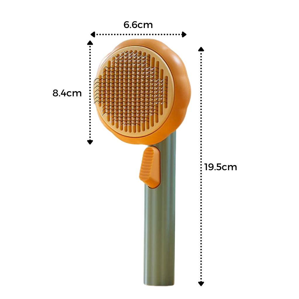 Brosse autonettoyante pour animaux de compagnie