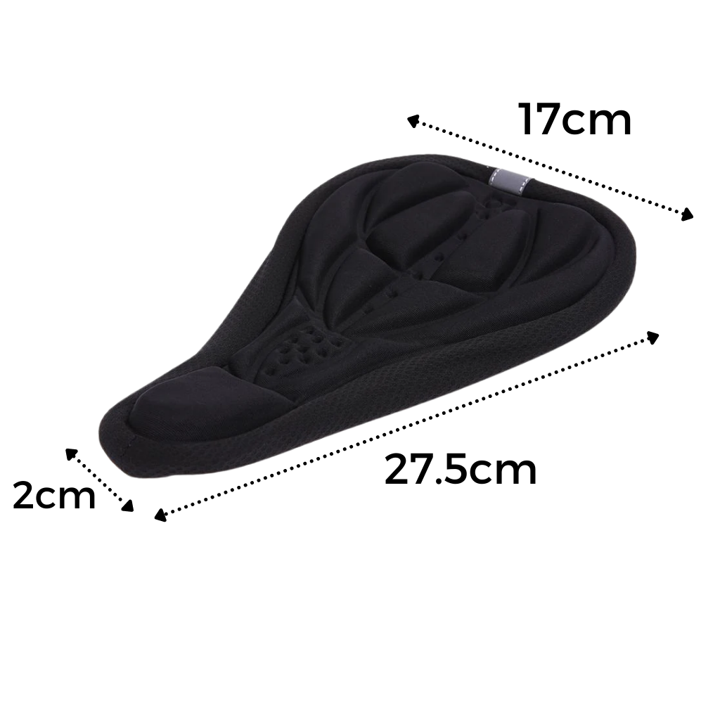 Coussin de selle de vélo rembourré en gel de silicone