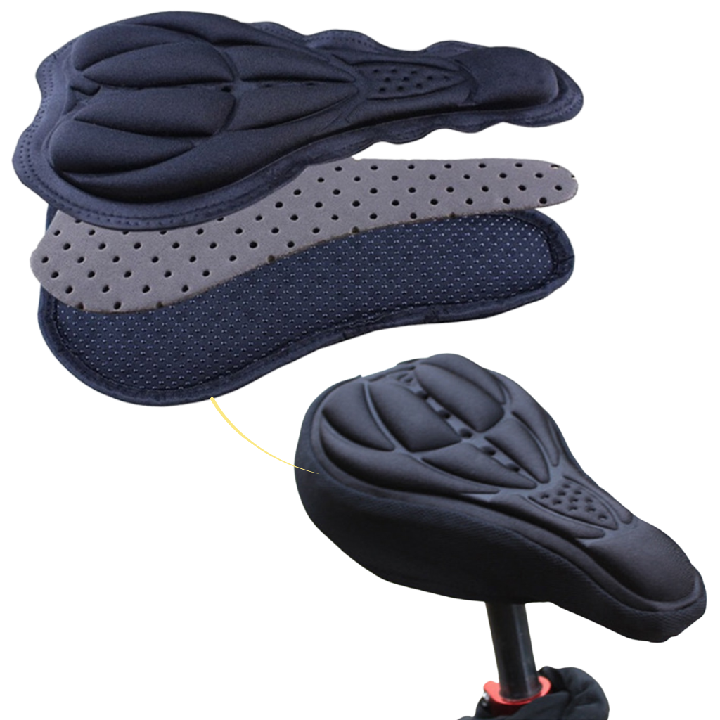 Coussin de selle de vélo rembourré en gel de silicone