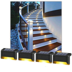 Lampes solaires à LED pour escalier (4 pièces)