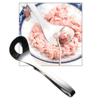 Cuillère à boulettes de viande en acier inoxydable